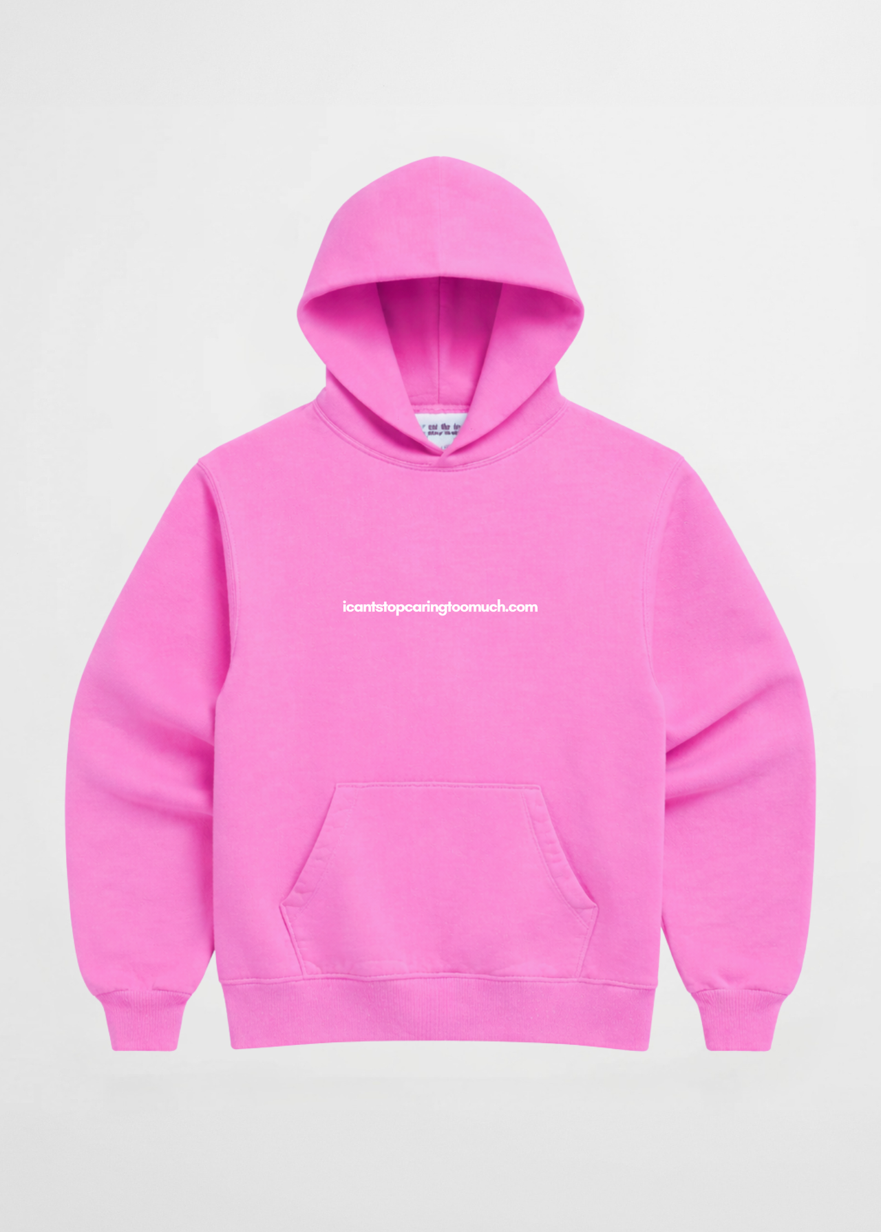 I CANT STOP CARING TOO MUCH .COM HOODIE