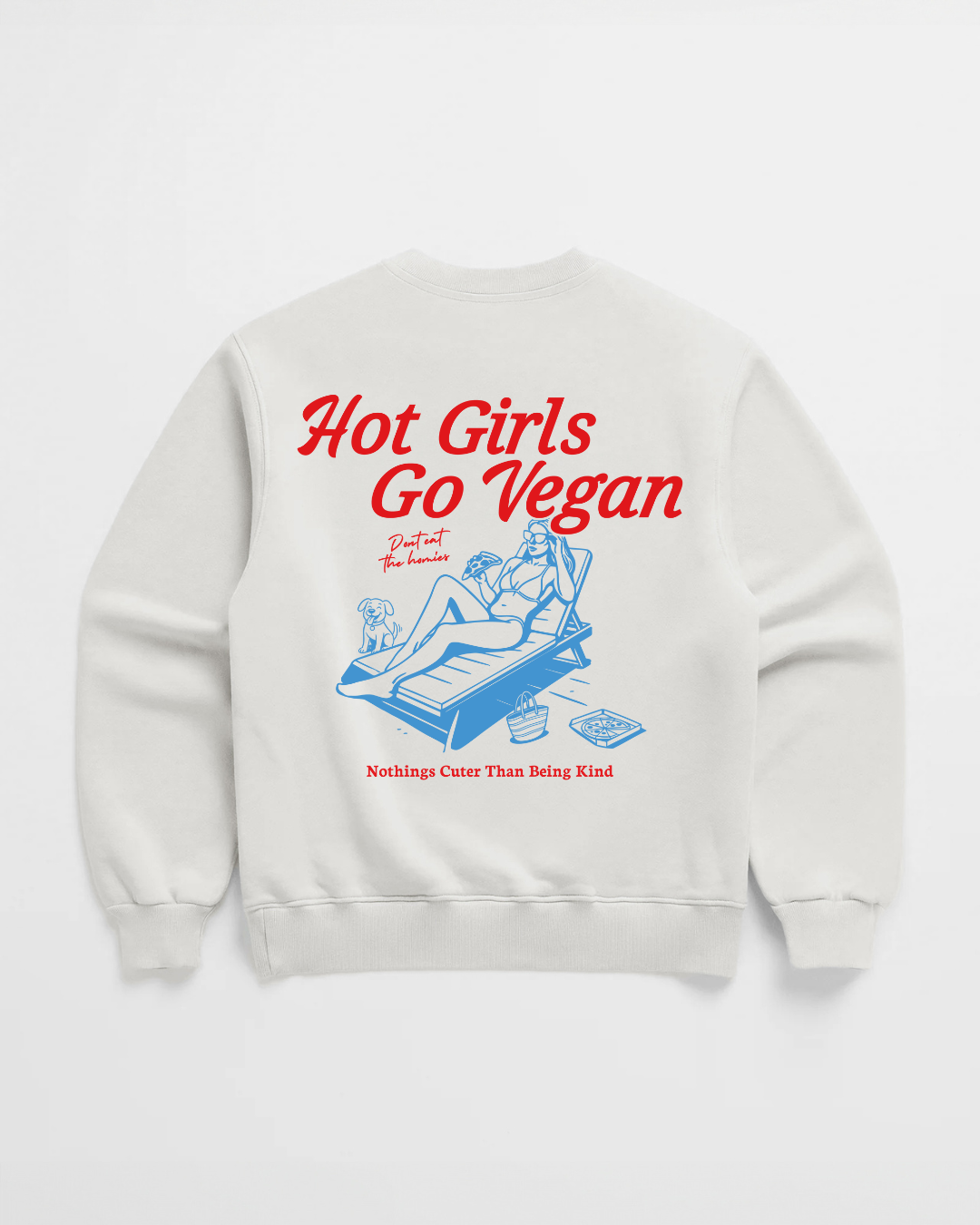HOT GIRLS GO VEGAN CREWNECK
