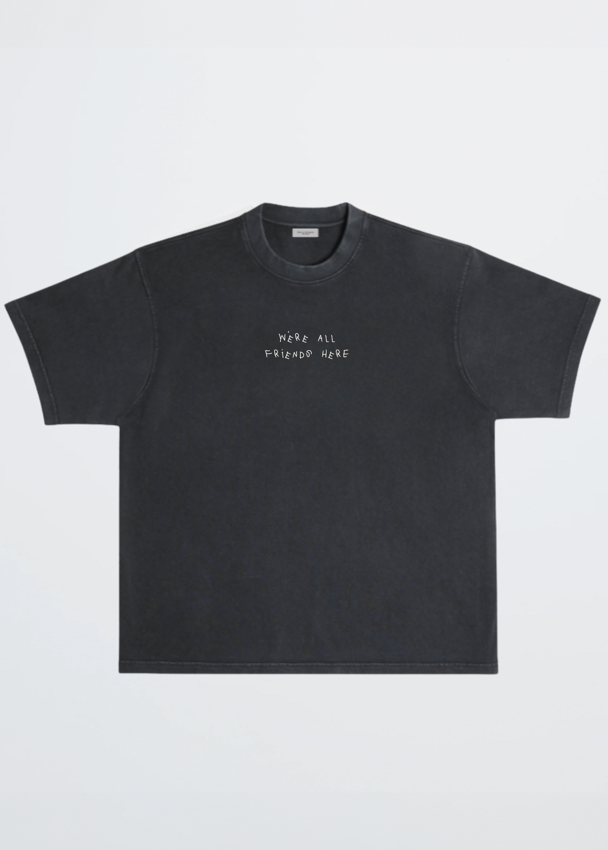 WE'RE ALL FRIENDS HERE CAFE TEE