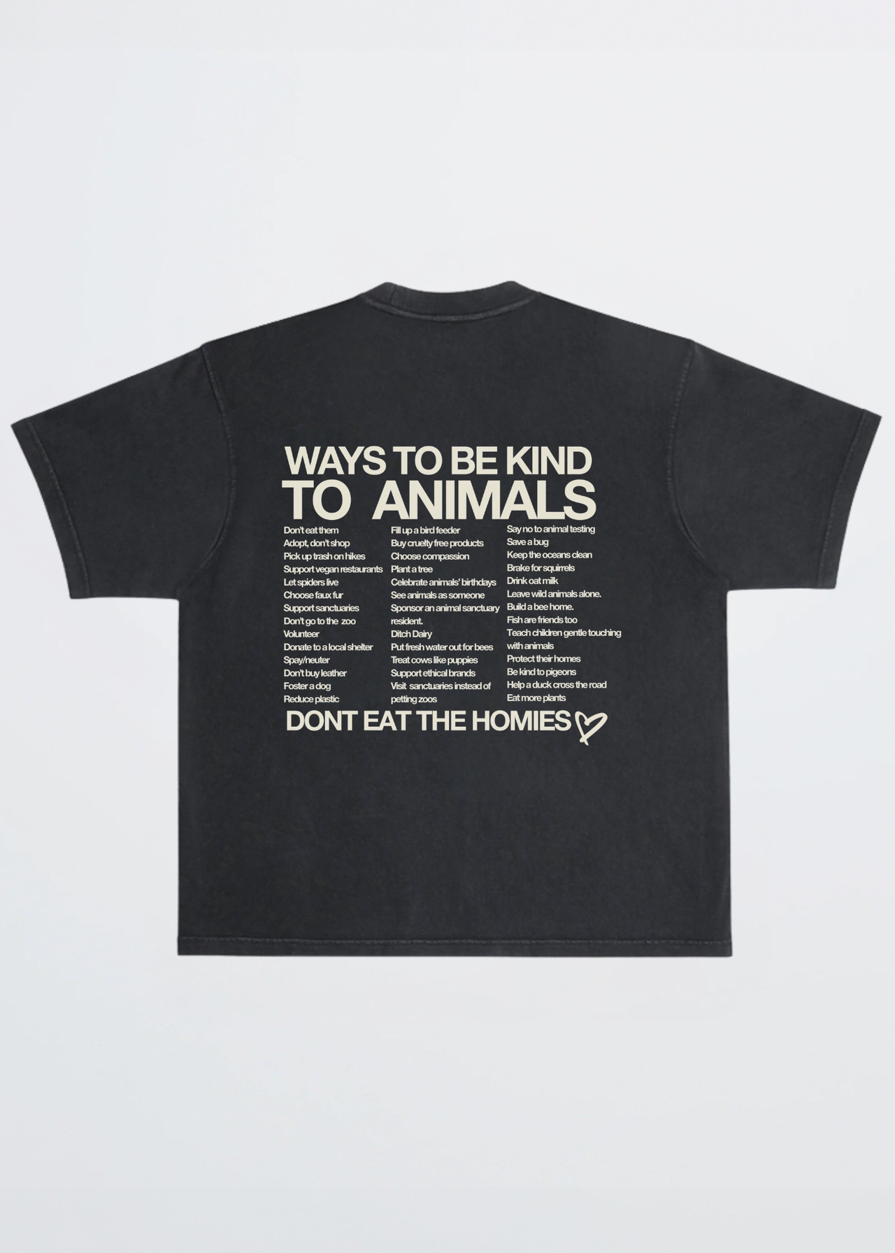 WAYS TO BE KIND TO ANIMALS TEE