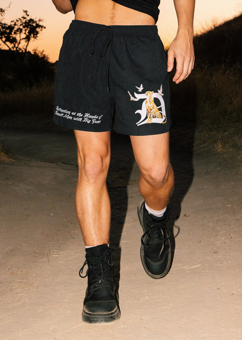 BLACK SAFARI SWIM SHORT