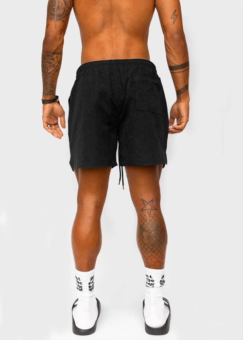 BLACK SAFARI SWIM SHORT
