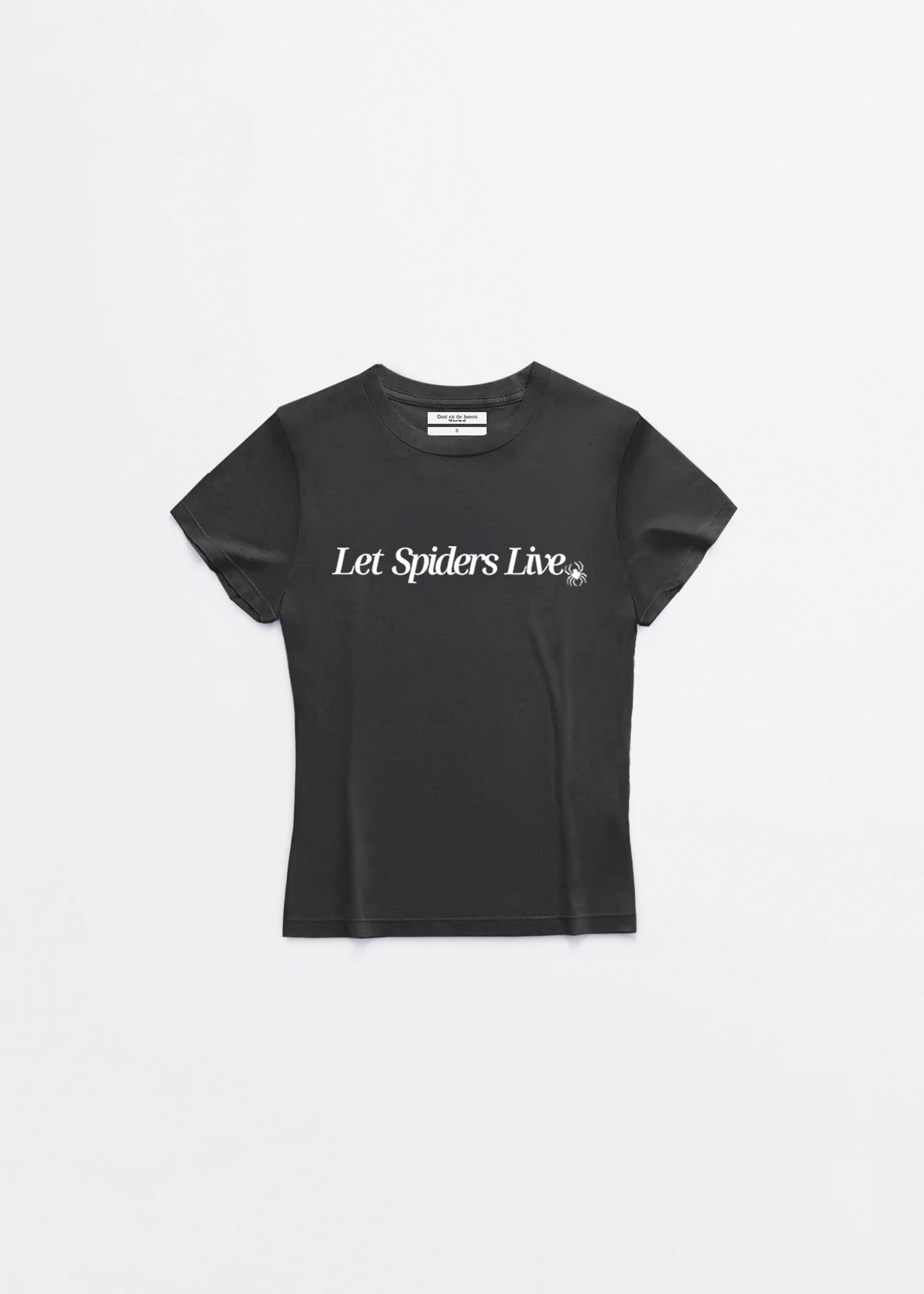 Let Spiders Live Baby Tee - Don't Eat The Homies