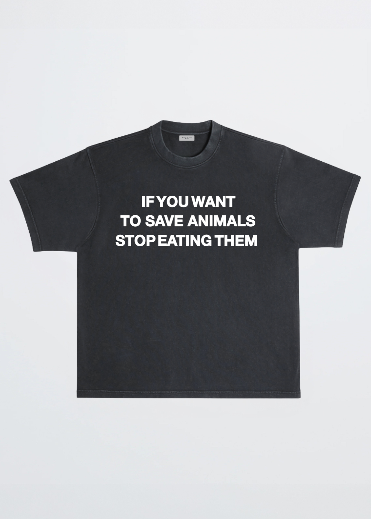 SAVE ANIMALS BLACK TEE