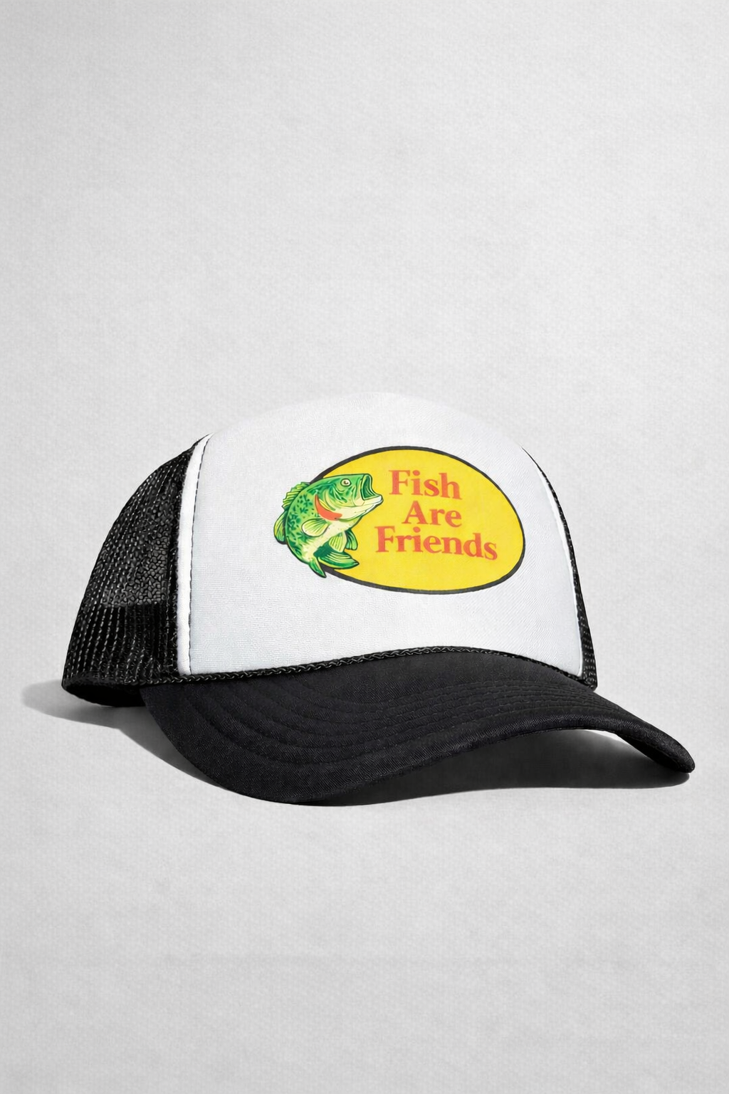 FISH ARE FRIENDS TRUCKER HAT