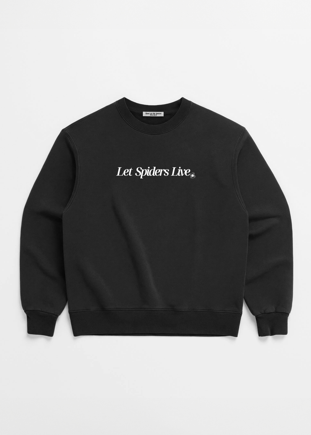 LET SPIDERS LIVE CREWNECK