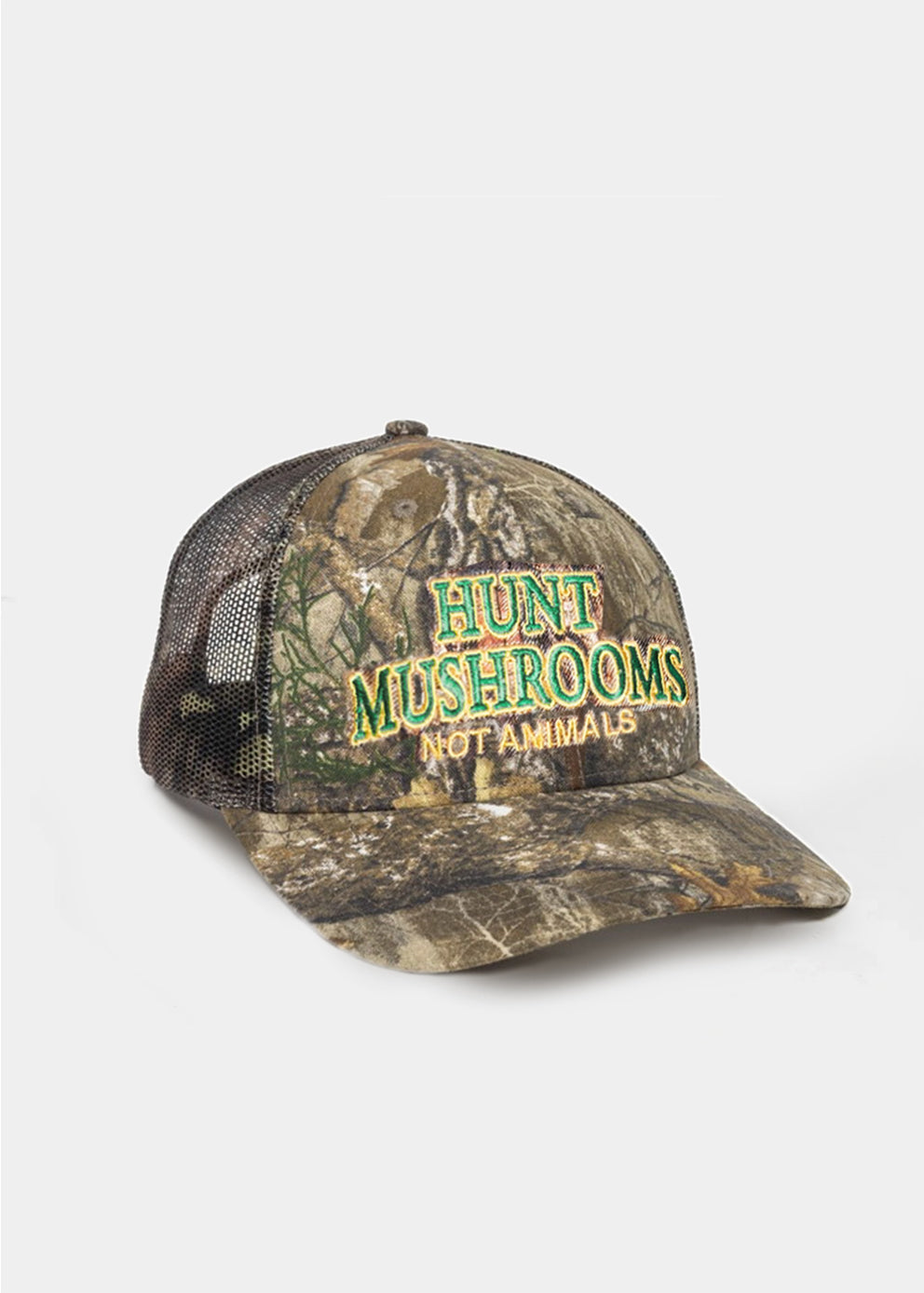 Hunt Mushrooms Not Animals Trucker Hat