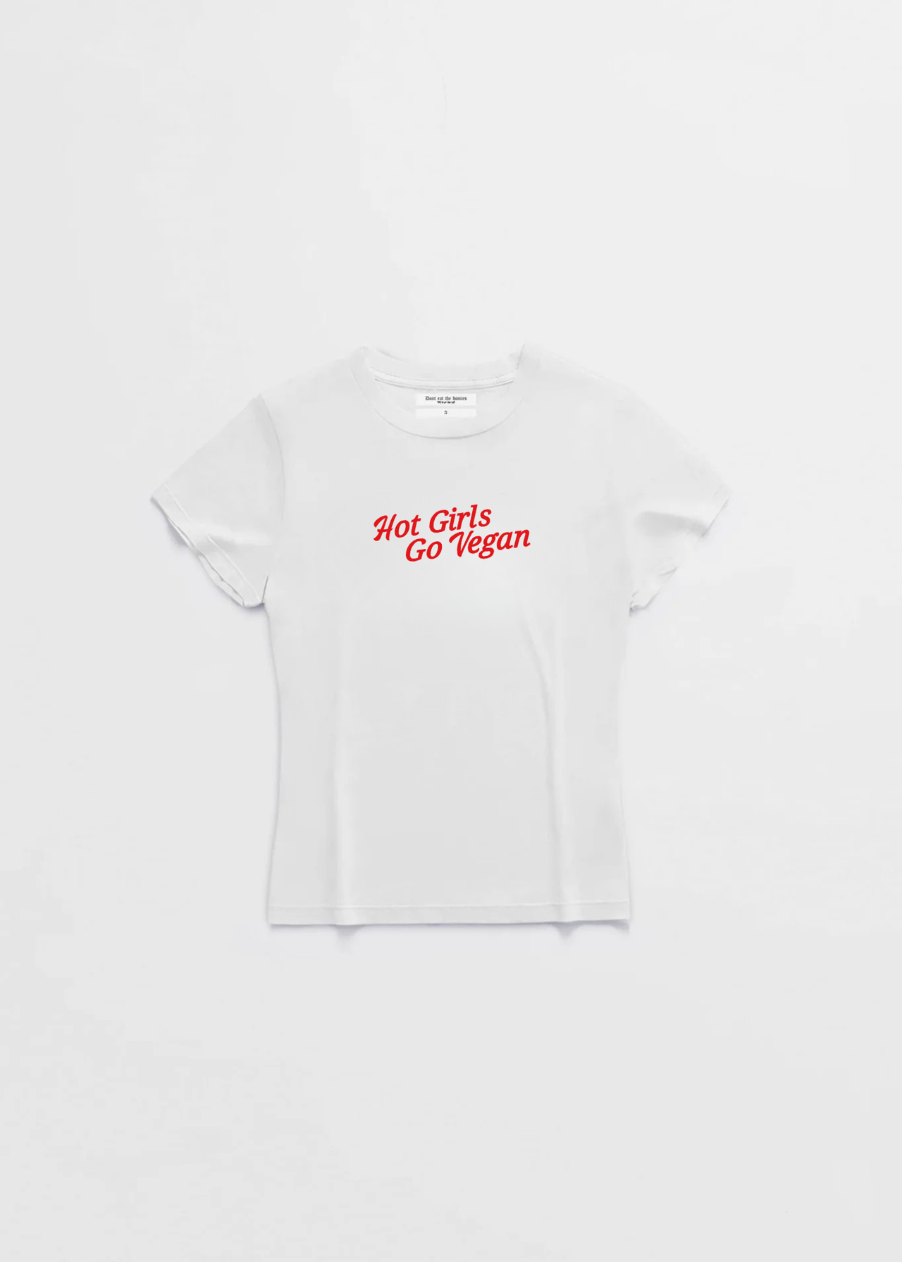 HOT GIRLS GO VEGAN BABY TEE