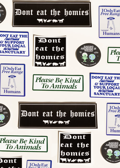 PLEASE BE KIND TO ANIMALS STICKER