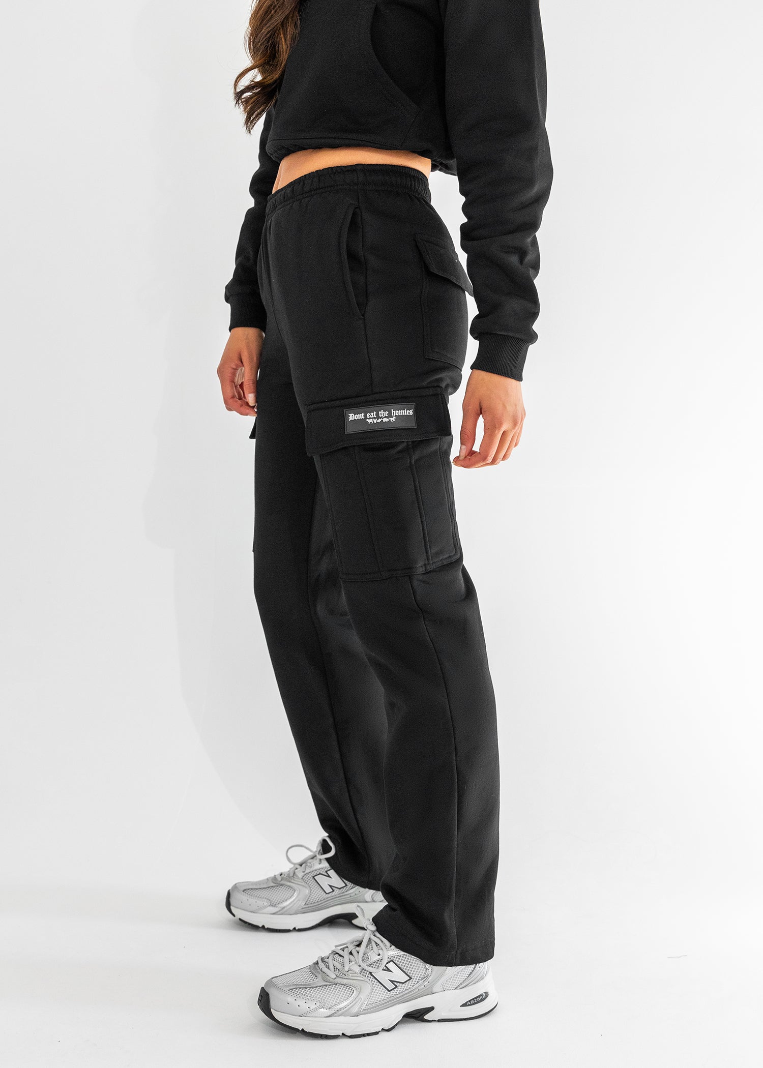 Comfy fleece cargo outlet pants