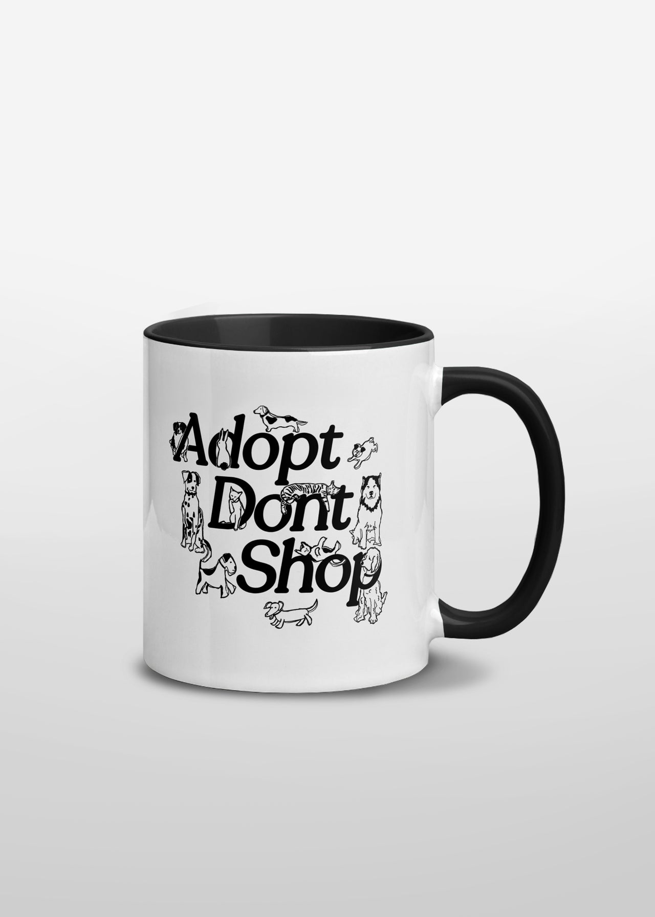 ADOPT DONT SHOP MUG