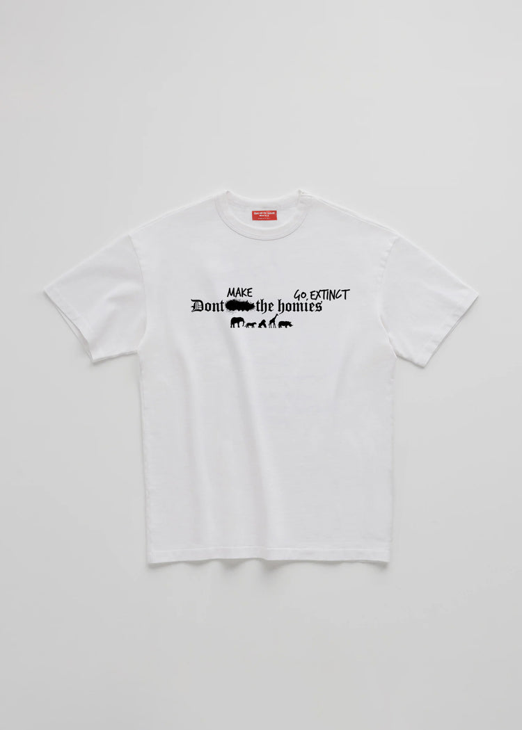 DONT EAT THE HOMIES - DONT MAKE THE HOMIES GO EXTINCT TEE - Don't Eat ...