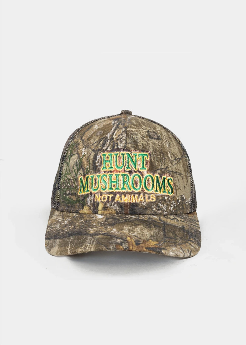 Hunt Mushrooms Not Animals Trucker Hat