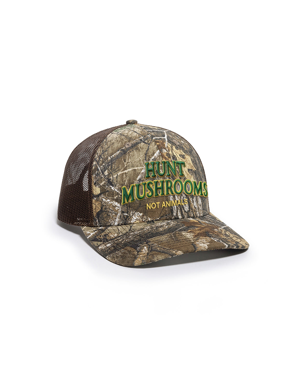 Hunt Mushrooms Not Animals Trucker Hat