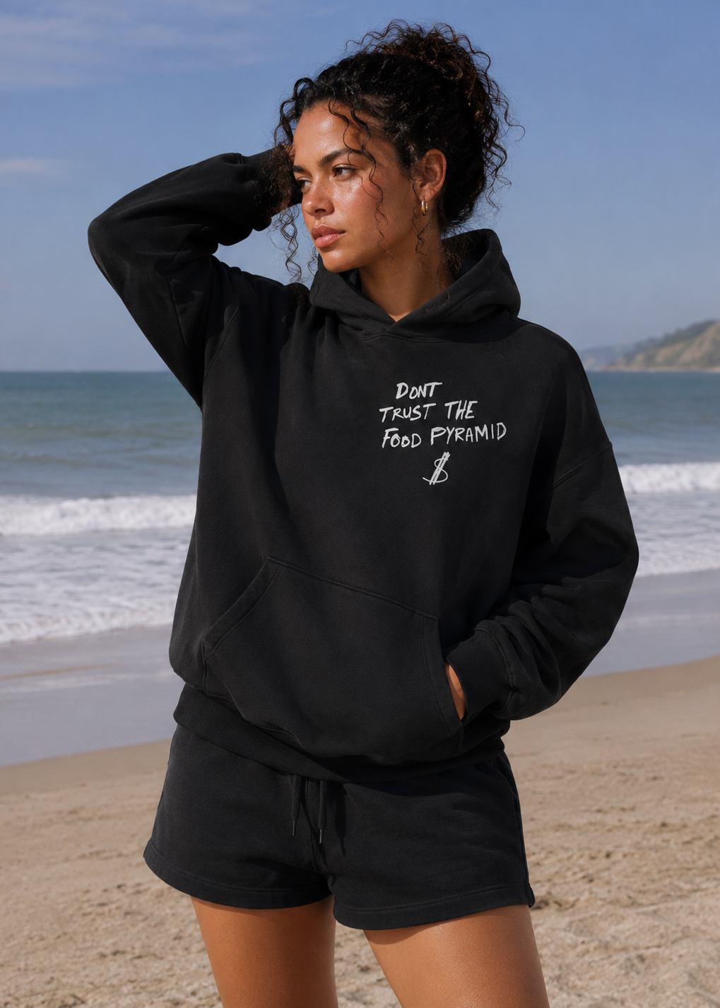 DONT TRUST THE FOOD PYRAMID HOODIE